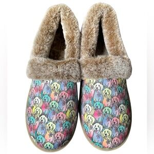 BOBS from Skechers Multicolor Dog Print Women's Slippers